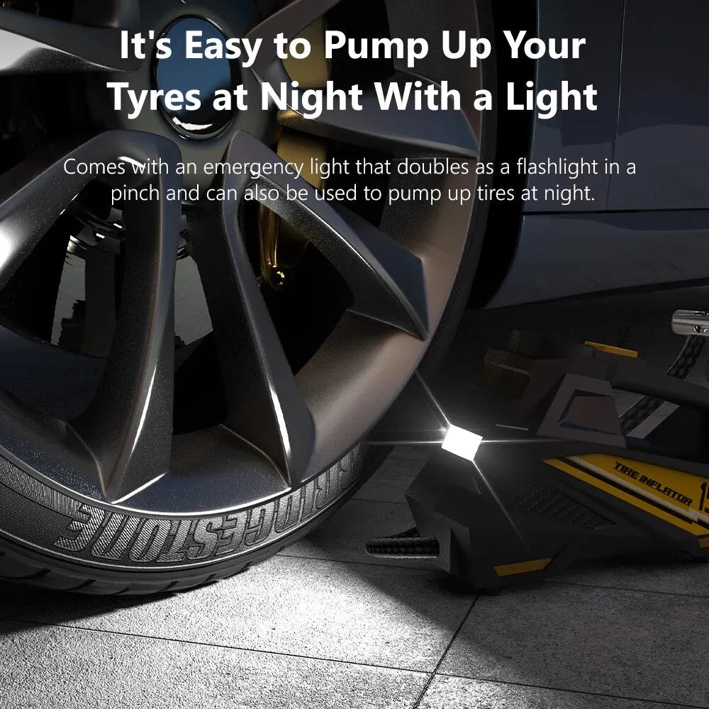 C3012 Ultimate Corded Portable 12V PowerPump 150PSI Electric Tire Inflator & Car Air Compressor AXSSIBLZ