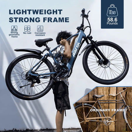 E bike 750W Adults Electric Bike 36V468Wh 26 Inch Tires Electric Bicycle Shimano 21-Speed City E Bikes Mountain e bikes AXSSIBLZ