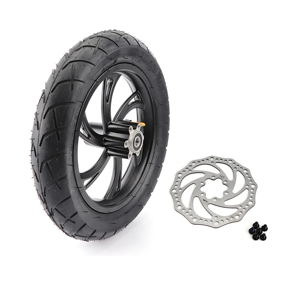 Electric Scooter 12 Inch Front Wheel 12 1/2X2 1/4 Tire Inner Tube Aluminum Rim With Brake Disc For E-bikes Folding Bicycles Bike AXSSIBLZ