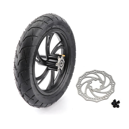 Electric Scooter 12 Inch Front Wheel 12 1/2X2 1/4 Tire Inner Tube Aluminum Rim With Brake Disc For E-bikes Folding Bicycles Bike AXSSIBLZ