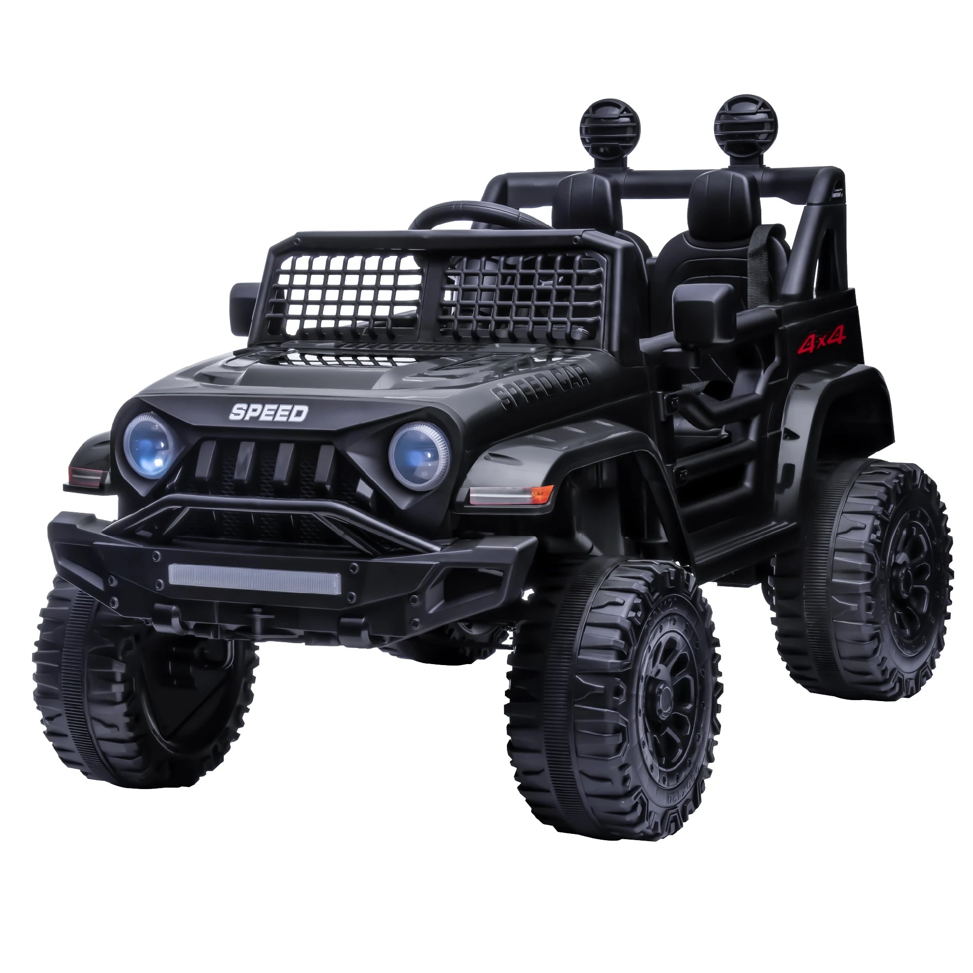 12V Ride On Car, Electric Car for Kids, 12V Ride on Toys, Kids Cars with 3 Speeds Adjustable w/Bluetooth, Parent Remote Control AXSSIBLZ