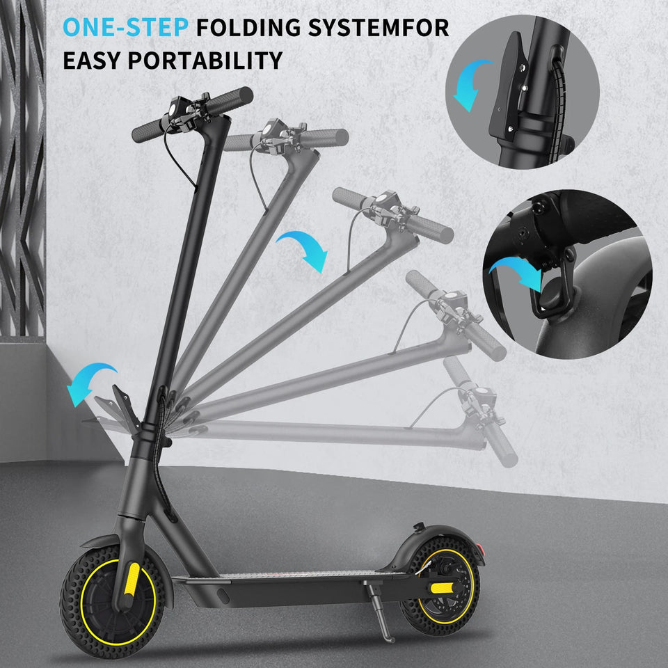 Electric Scooter US Stock 350W 36V 7.8Ah Max Speed 30Km/h APP Smart Adult Scooter 10Inch Foldable Electric Scooter AXSSIBLZ