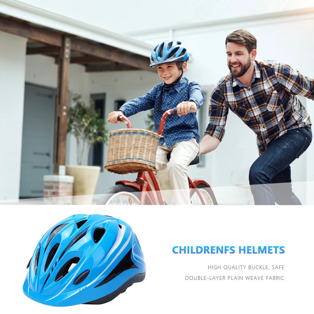 Child Bicycle Helmet Kids MTB Road Bike Helmets Safe Breathable Protection Headgear with Kneepads for Outdoor Sports Headpiece AXSSIBLZ