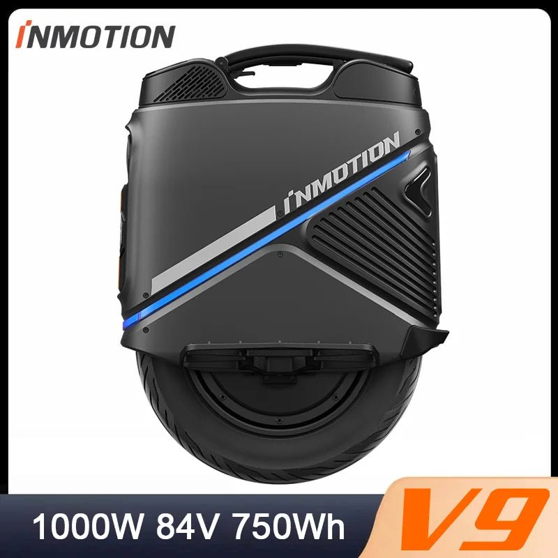Newest INMOTION V9 Electric Unicycle 1000W Motor 84V 750Wh Battery 60mm Suspension With GPS Remote Locking LED Light EUC-Wheel AXSSIBLZ
