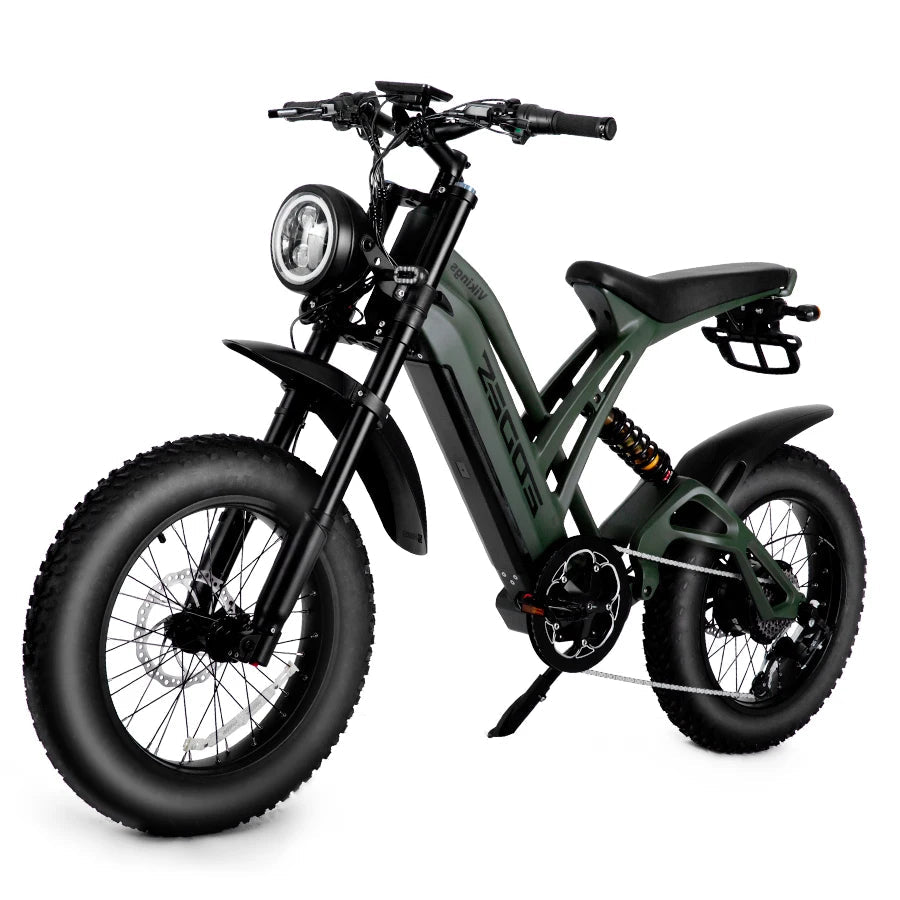 1000W mountain adult electric bicycle 48V20AH motorcycle style electric bicycle 20 inch dual oil disc off-road electric bicycle AXSSIBLZ