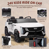 24V Ride On Car, Licensed Battery Powered Electric Vehicle w/Remote Control, 2 Seater, 4-Wheel Shock Absorbers, Smooth Start AXSSIBLZ