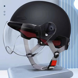 Motorcycle Helmet for Men Women Classic Retro Scooter Half Helmet Ultralight Cycling Helmet MTB Bike Bicycle Motorcycle Helmet AXSSIBLZ