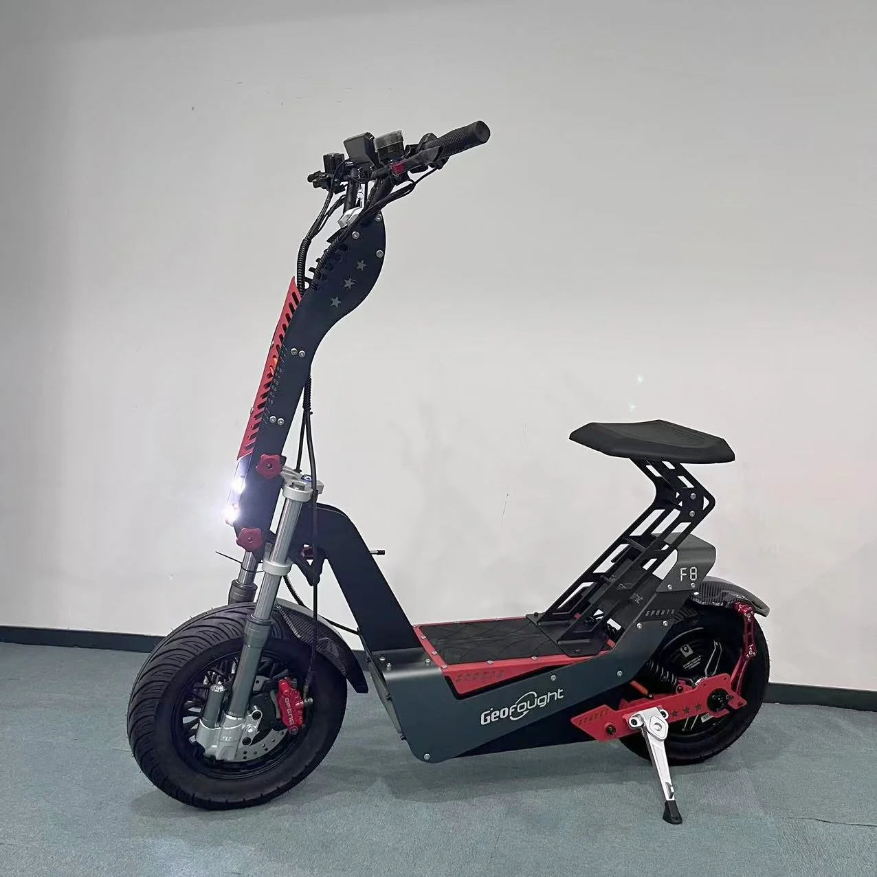 All-Black 72V 15000W Fast Speed 80MPH 120-140KMH Electric Scooter QS Motor Votol Racing Controller Geofought F8 E Scooters AXSSIBLZ