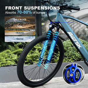 E bike 750W Adults Electric Bike 36V468Wh 26 Inch Tires Electric Bicycle Shimano 21-Speed City E Bikes Mountain e bikes AXSSIBLZ