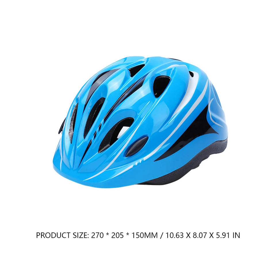 Child Bicycle Helmet Kids MTB Road Bike Helmets Safe Breathable Protection Headgear with Kneepads for Outdoor Sports Headpiece AXSSIBLZ