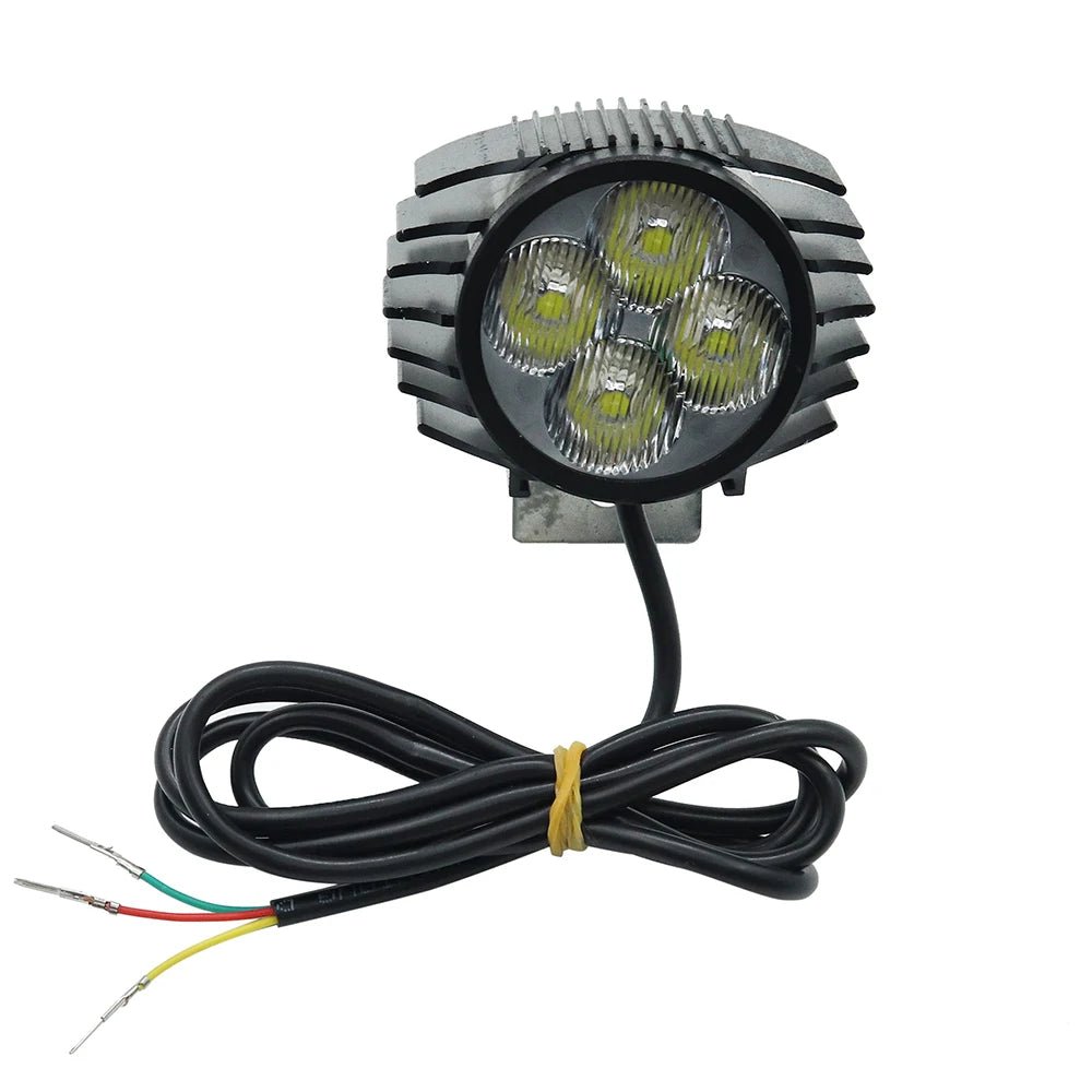 2 In 1 Horn Headlight Electric Scooter Big Front Light For KUGOO M4 PRO 12-80V Motorcycle Big Front Light Lamp With Horn AXSSIBLZ