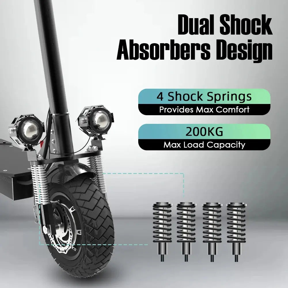 JueShaui X700 Dual Motor Electric Scooters - AXSSIBLZ