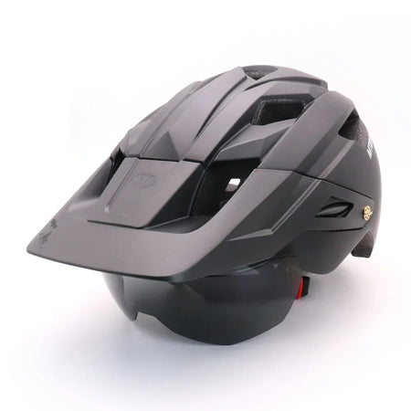 Bike Helmet With Sun Goggle Visor Men Bicycle Helmet Sunglasses Shield Road MTB Cycling Helmets AXSSIBLZ