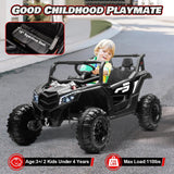 24V Ride On Car for Kids w/Remote Control, JOYRACER Battery Powered Off-Road UTV, 4x150W Motors,4 Shock Absorbers, 4.5 Mph Max S AXSSIBLZ