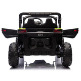 24V Two-Seater Kids Ride On UTV W/Parents Remote Control,Four-Wheel Suspension,Anti-collision bar,Music,Bluetooth for Kids 3+. AXSSIBLZ
