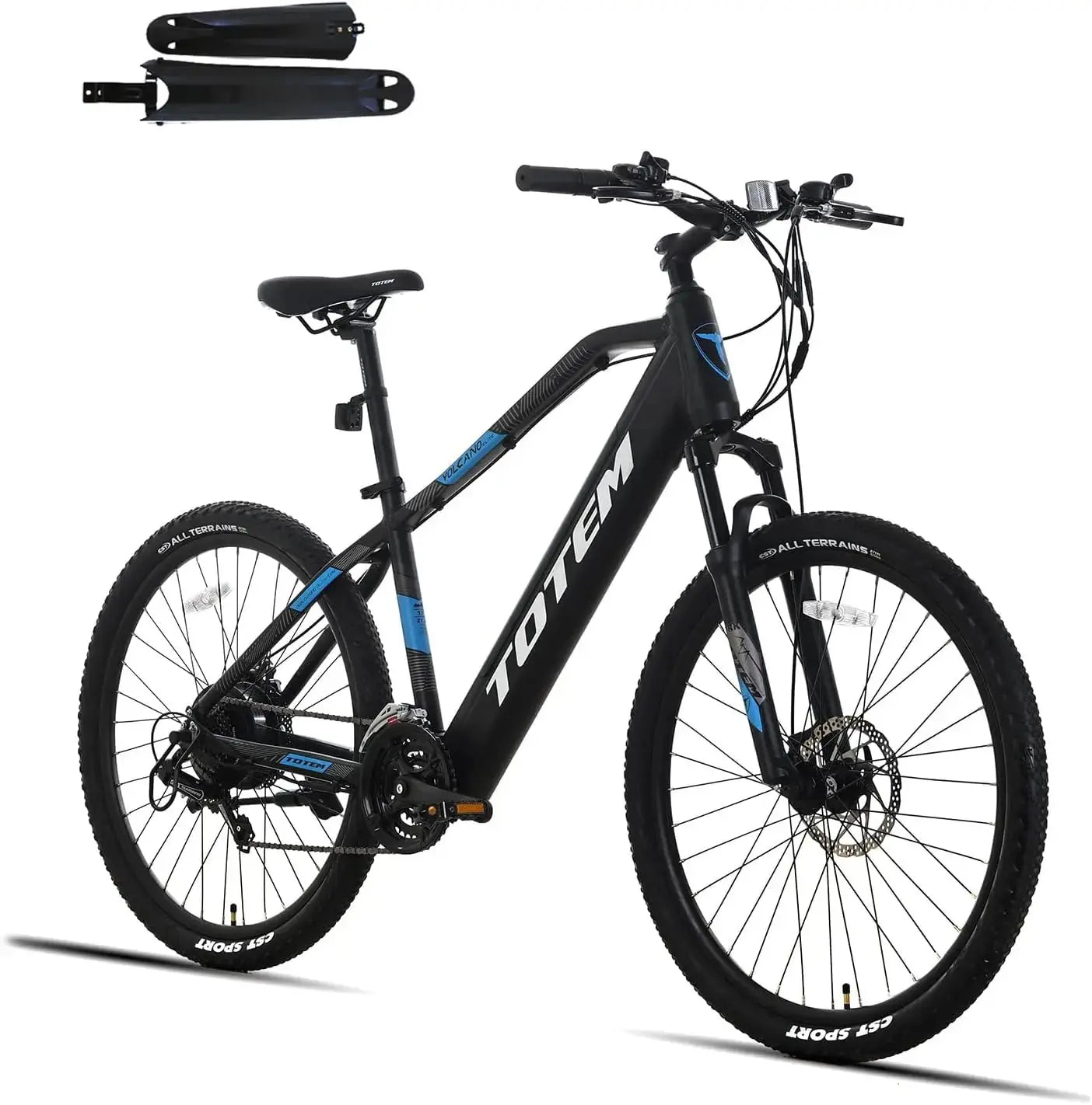 Blue black Totem Volcano E-Bike