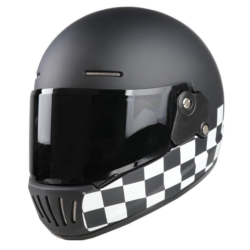 Motorcycle helmets for men and women, retro full helmets, electric motorcycles, seasonal blue trend, winter motorcycle running h AXSSIBLZ