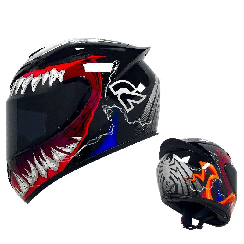 DOT Men and women motorcycle helmets are safe in winter Four Seasons Knights can be equipped with Bluetooth motorcycle helmets AXSSIBLZ