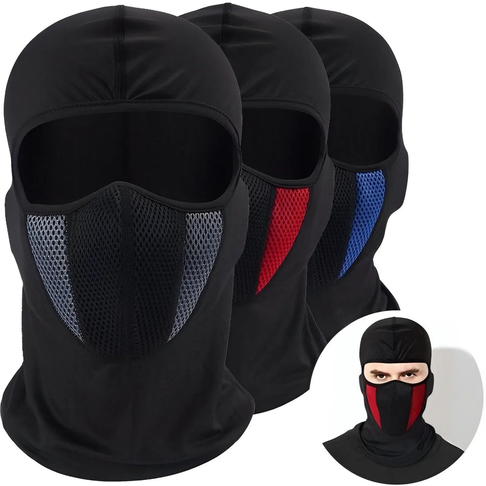 Breathable Balaclava Motorcycle Full Face Masks Skullies Cap Hat Motocross Motorbike Helmet Moto Riding Neck Face Hood Moto Mask AXSSIBLZ