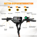 Arwibon 5600W Adult Electric Scooter Dual Motor Top Speed 46MPH,60V27AH, 11-inch Off-Road Tires Sport Folding eScooter with Seat AXSSIBLZ