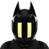 Motorcycle Helmet Full Face Bat Ears For Man Detachable Horns Summer Breathable Motorcross Racing MotorBike Safety Moto Helmets AXSSIBLZ