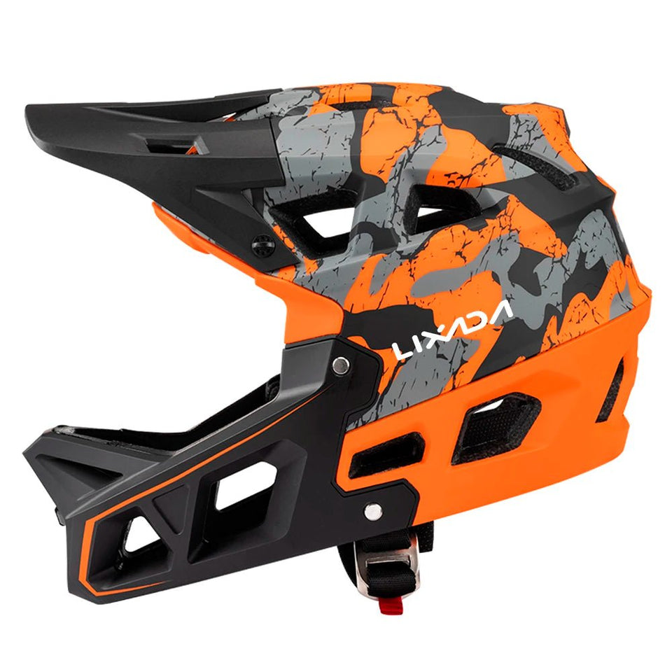 Full Face Mountain Bike Helmet Adult Racing Downhill MTB Helmet Equipped with EPP Chin Support for Adults Mountain Bike Cyclist AXSSIBLZ