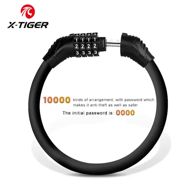 X-TIGER Portable Universal 4 Digit Password BicyclePadlock - AXSSIBLZ
