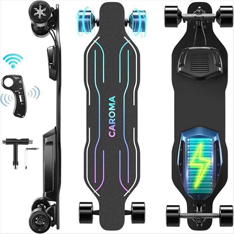 Electric Skateboards Longboards Dual-Drive Electric Scooter For Adults Teens With Remote Control And Charger Cycling Accessories AXSSIBLZ