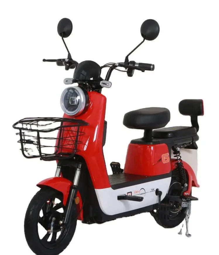 Red Biepu Electric-Moped Scooter