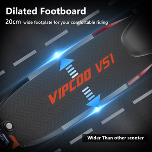 VIPCOO-VS1 eScooter 700W Motor 48V13AH Battery Portable Folding Design Electric Scooter 10 Inch Off-road Air Tire Fold E-Scooter AXSSIBLZ