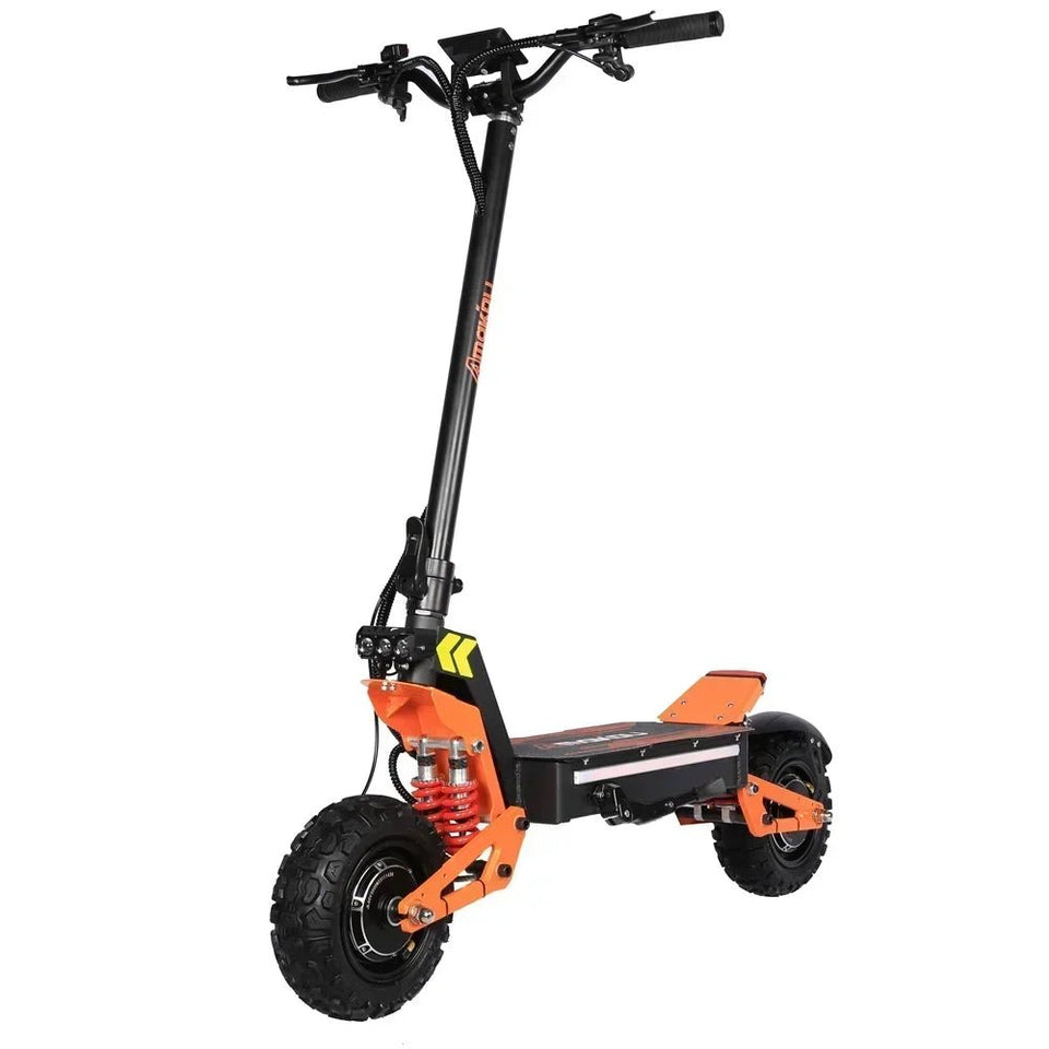 Foldable 5000W Dual Motor Adult Electric Scooter 11 inch Off-road Tyres 52V-26AH Max Speed 65KM/H Max Range 80KM Hydraulic Brake AXSSIBLZ
