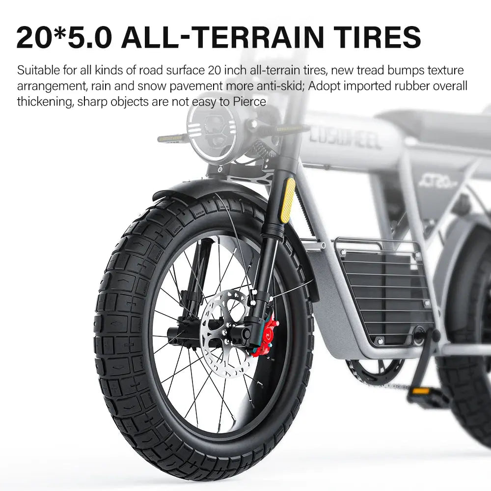 Coswheel T26 Electric-Bike all terrain tires