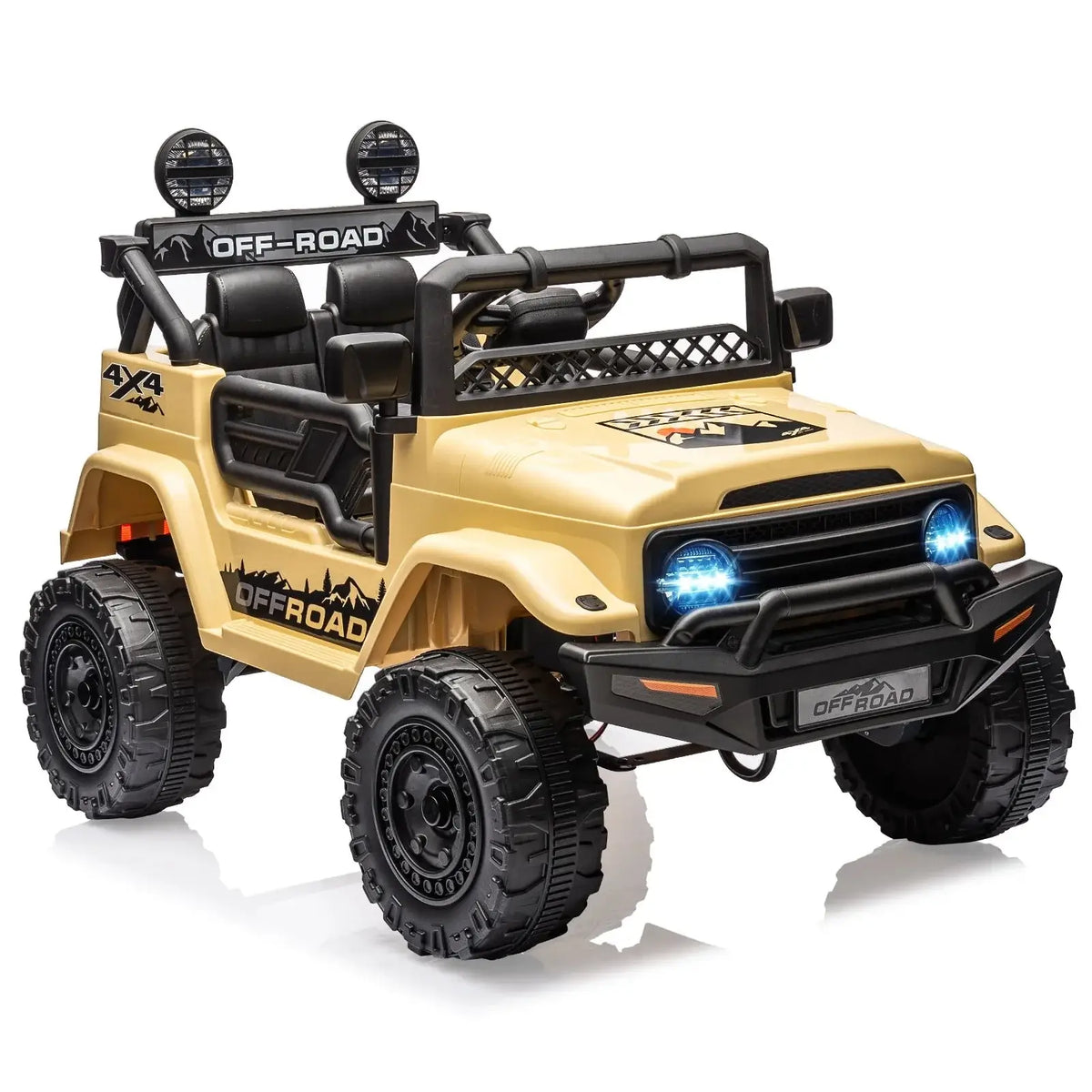 12V Kids Ride On Truck with Remote Control Spring Suspension Bluetooth Connectivity and Led Lights Ride On Toys for 3-6 yrs AXSSIBLZ