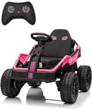 24V Ride On Truck Car, Electric Utv Car with Remote Control, 4 Shock Absorbers, Safety Belt, 16'' Wide Seat, Music, 4WD Power AXSSIBLZ