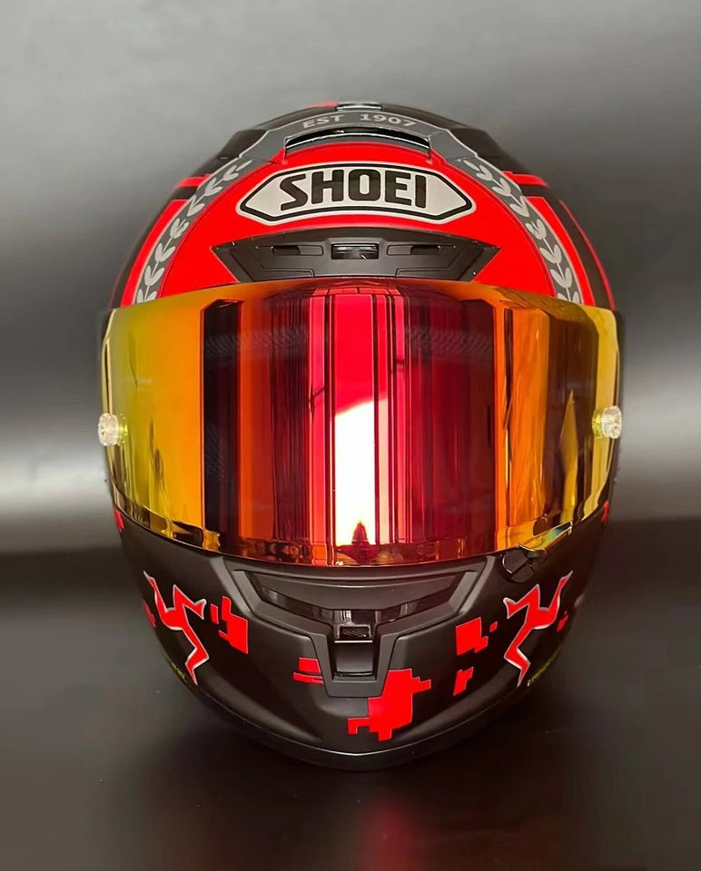 Motorcycle helme Full Face shoei X14 isle of man TT X-Sprit 3 RED  Motocross Racing Motobike Riding Helmet Casco De Motocicleta AXSSIBLZ