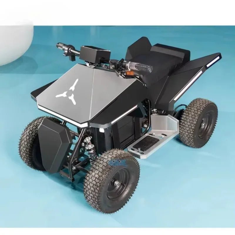 800W Kids Electric ATV, 4-Wheel Off-Road Quad, Children’s Electric Dirt Bike, Youth Beach Sand Buggy for Ages 8-12 AXSSIBLZ