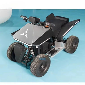 800W Kids Electric ATV, 4-Wheel Off-Road Quad, Children’s Electric Dirt Bike, Youth Beach Sand Buggy for Ages 8-12 AXSSIBLZ