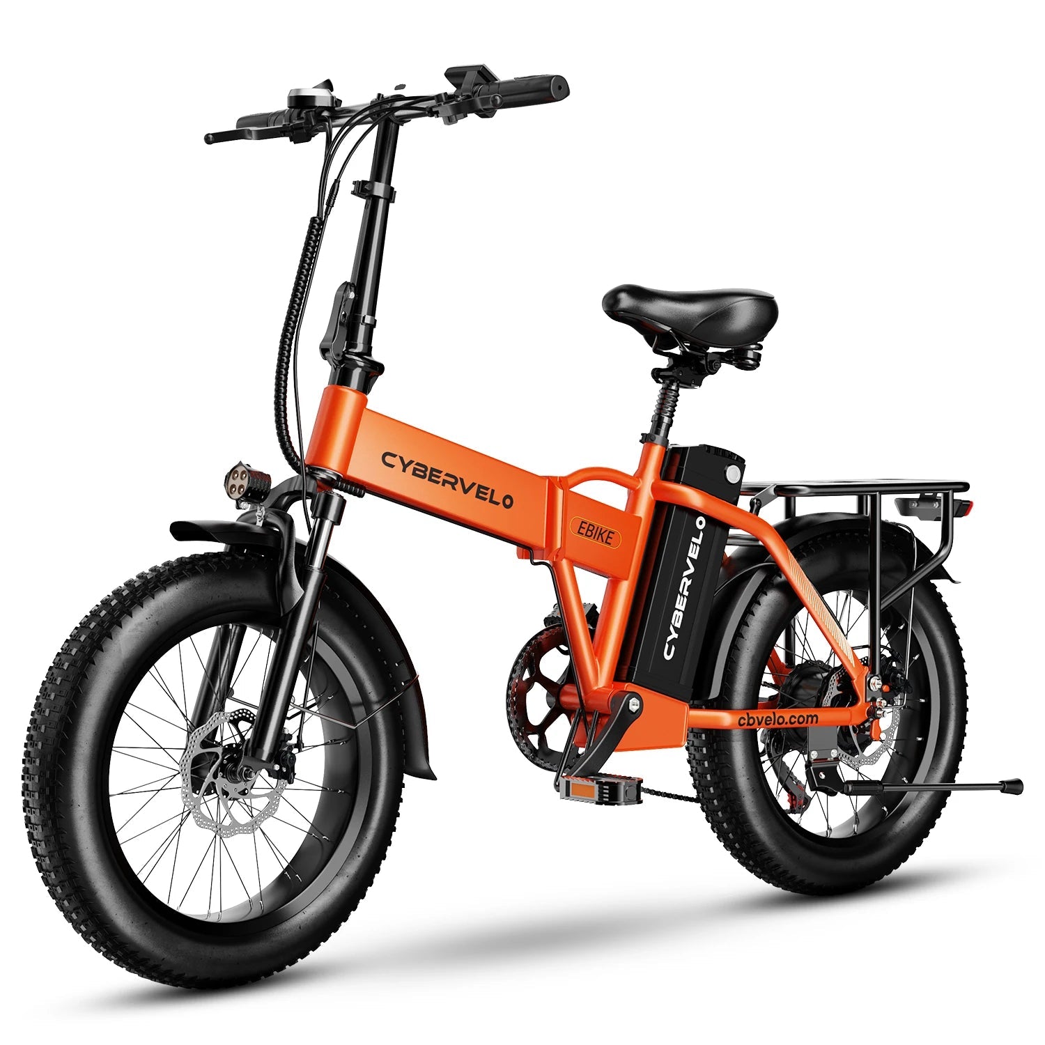 1000W Folding Electric Bike, 48V 20AH Large Removable Battery E Bike, 30+MPH, 80 Miles Max Range, 20" Fat Tire Electric Bike for AXSSIBLZ