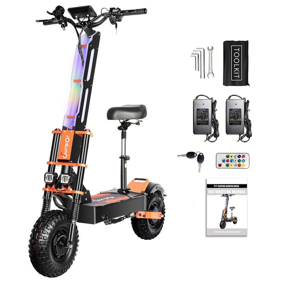 2025 Upgraded Escooter X8P 8000W 60V 38.4AH 13/14 inch Dual Motor Adult Off-road Electric Scooter Speed 100KM/H Mileage 120KM AXSSIBLZ