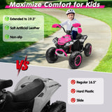 Kids ATV 4 Wheeler, JOYRACER Upgraded 2 Seater 24V Ride On Toy for Big Kid w/800W Powerful Motor, Battery Powered AXSSIBLZ