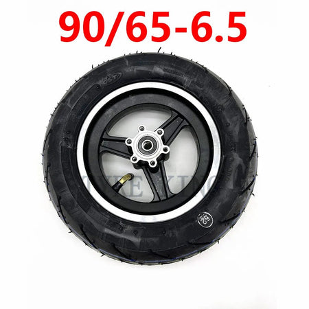 11 Inch Wheel 90/65-6.5 CST Tubeless Tire with Aluminum Alloy Rim for Electric Scooter Front Wheels Modification Accessories AXSSIBLZ