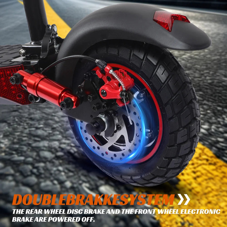 Motor 800W Folding Electric Scooters With Seat For Adults Commuter 28MPH Fast Foldable E-Scooter Off-Road Tires Electric Scooter AXSSIBLZ