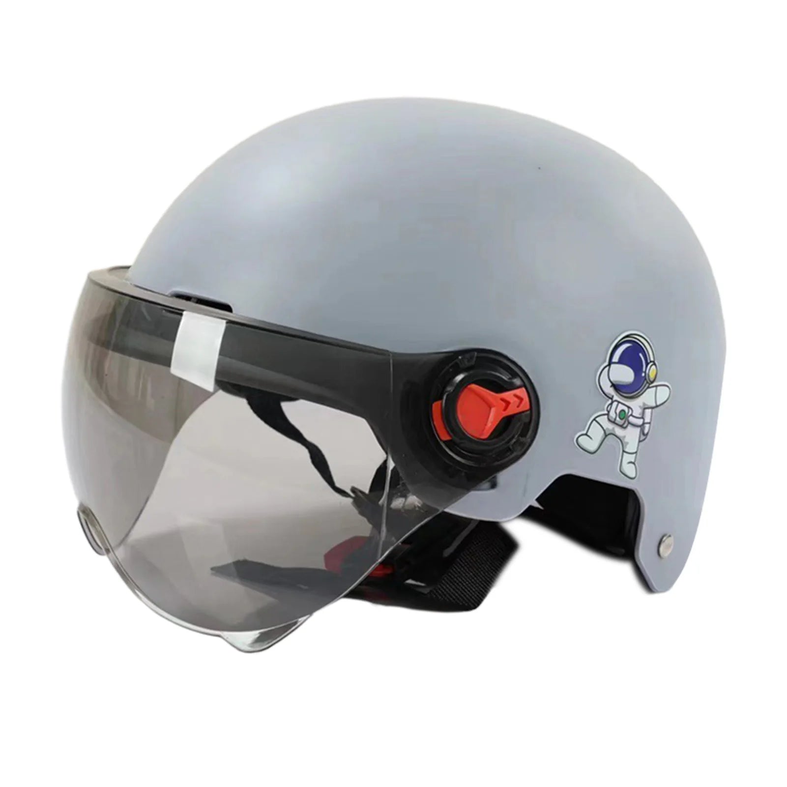 Men Motorcycle Helmet,Woman Electric Motor Car Scooter Bike Open Face Half Helmet,Anti-UV Safety Hat Bicycle Cap with Goggles AXSSIBLZ