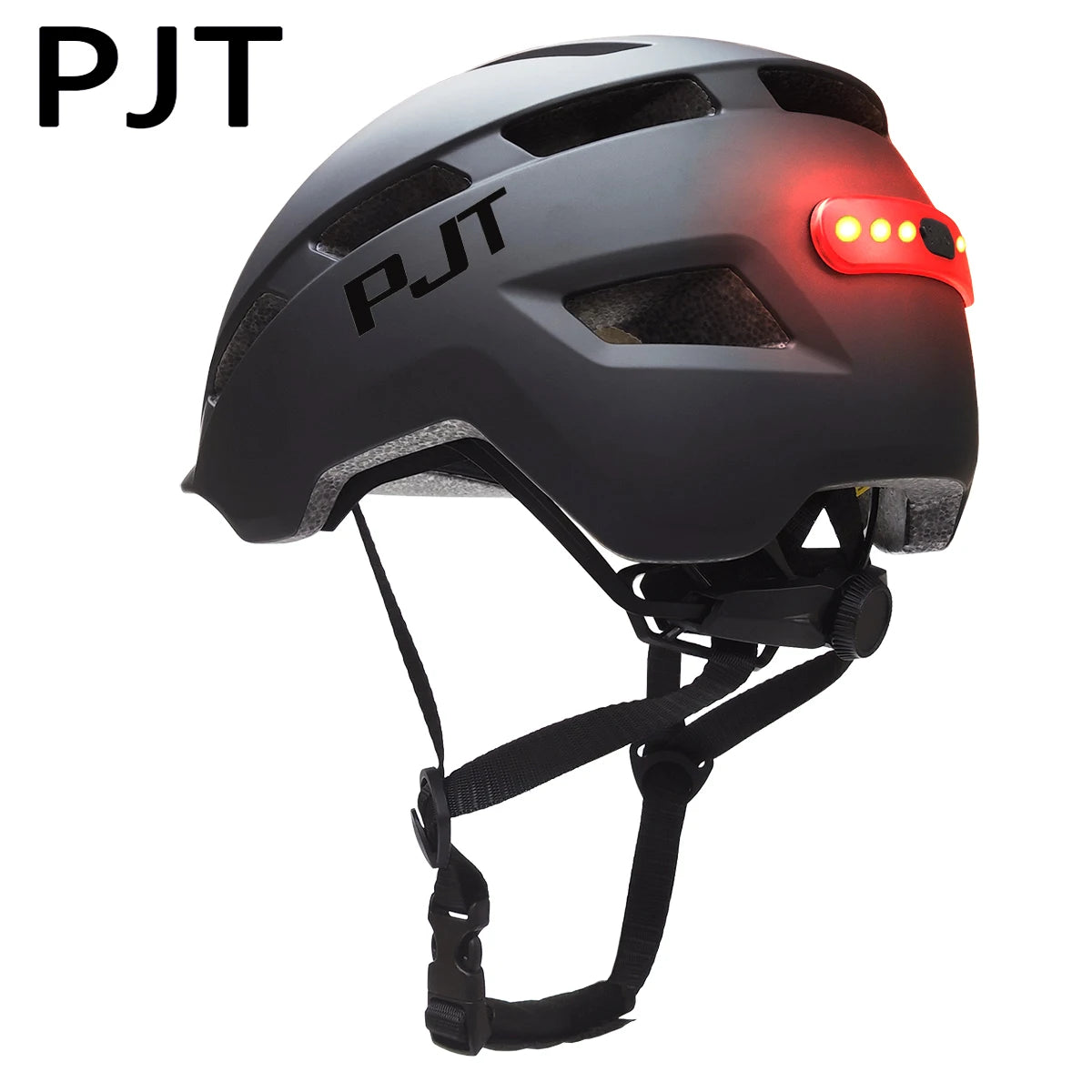 PJT NightRider Helmet – In-Mold MTB & Road Helmet with USB Rechargeable Safety Tail Light AXSSIBLZ