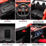 24V Ride On UTV Car, Battery Powered Electric Vehicles, Kids UTV with Remote Control, Spring Suspension,200W Motor, Metal Frame AXSSIBLZ