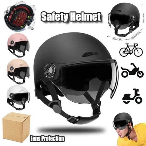 Motorcycle Helmet for Men Women Classic Retro Scooter Half Helmet Ultralight Cycling Helmet MTB Bike Bicycle Motorcycle Helmet AXSSIBLZ