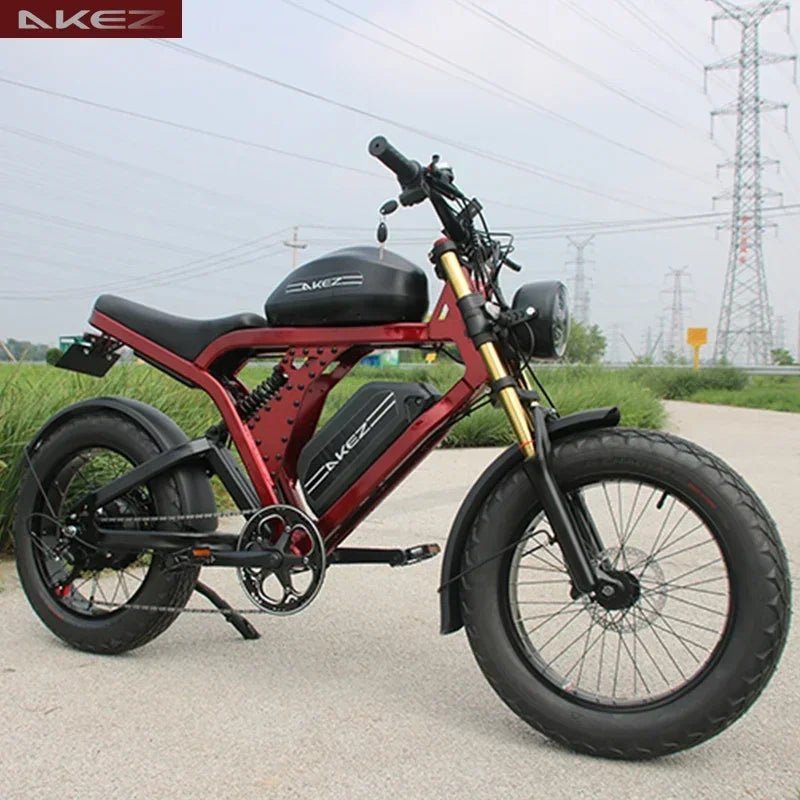 Akez King Kong X 1500W – Ultimate 20-inch Fat Tire Full Suspension E-Mountain Bike AXSSIBLZ