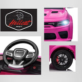 12V Licensed Dodge Charger SRT Hellcat Kids Electric Ride On Car,Battery Powered 4-Wheels Ride on Toy,with Parental Remote Contr AXSSIBLZ