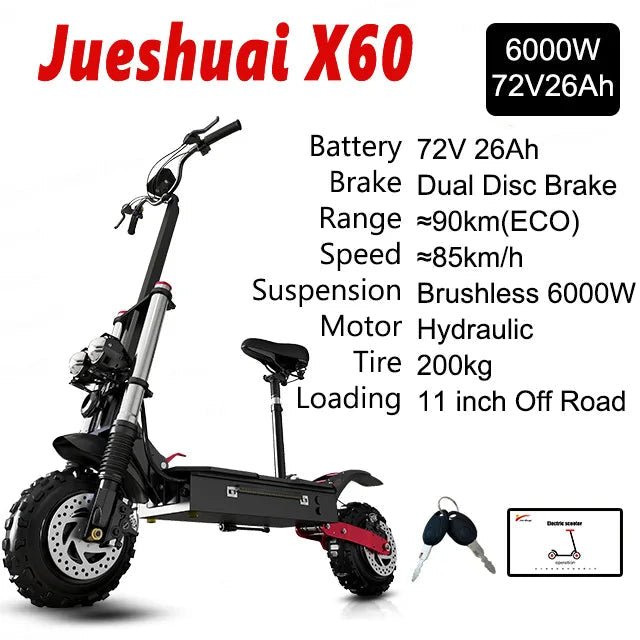 [8 models]10/11 Inch 48V-72V 1000W-6000W Electric Scooter 50-85km/h Fast E Scooter Off Road Electric Kick Scooter Foldable Adult AXSSIBLZ