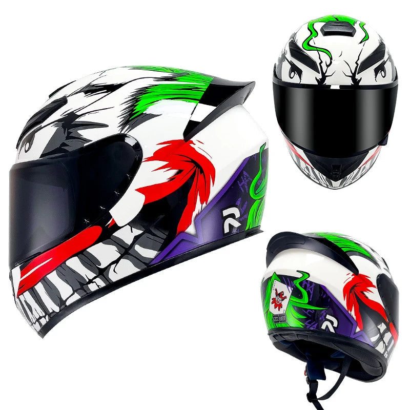 DOT Men and women motorcycle helmets are safe in winter Four Seasons Knights can be equipped with Bluetooth motorcycle helmets AXSSIBLZ